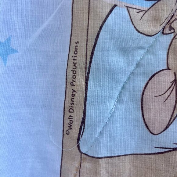 Vintage Winnie the Pooh Baby Quilt with Ruffle Trim by Walt Disney Productions - Picture 5 of 6